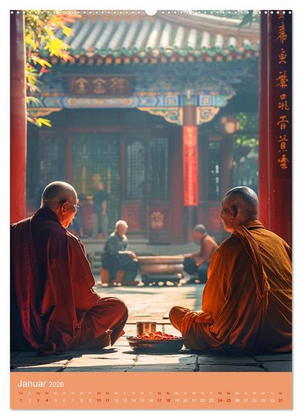 Produktbild: Meditative Stille (Wandkalender 2026 DIN A2 hoch), CALVENDO Monatskalender