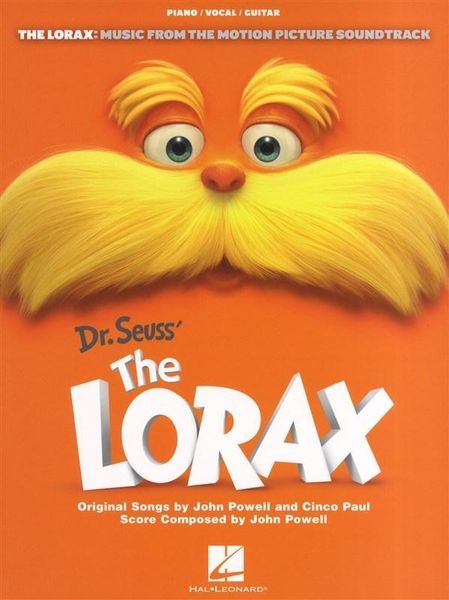 Produktbild: Dr Seuss' the Lorax - Music from the Motion Picture Soundtrack Piano/Vocal/Guitar Sheet Music Songbook with Full Lyrics and Chords Childrens Movie Arrangements by John Powell and Cinco Paul