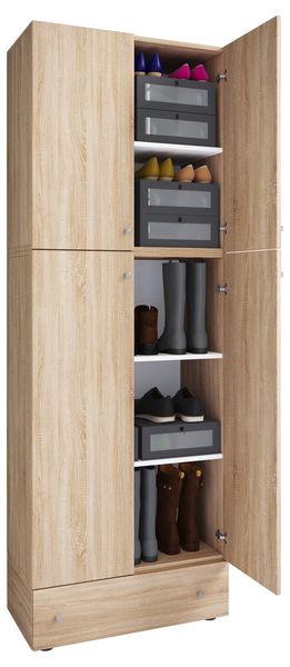 Produktbild: XXL Schuhschrank Kleiderschrank Schrank Lona 5f S