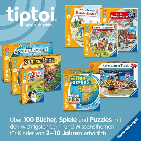 Ravensburger 00114 - tiptoi® Starter-Set, Stift + Buch Auf dem Bauernhof, Lernsystem