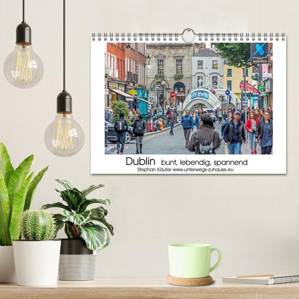 Produktbild: Dublin bunt, lebendig, spannend (Wandkalender 2026 DIN A4 quer), CALVENDO Monatskalender