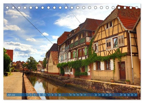 Produktbild: Bienvenue &agrave; Wissembourg. Spaziergang durch Wei&szlig;enburg im Elsass (Tischkalender 2026 DIN A5 quer), CALVENDO Monatskalender