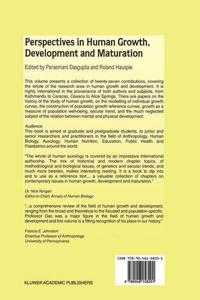 Produktbild: Perspectives in Human Growth, Development and Maturation