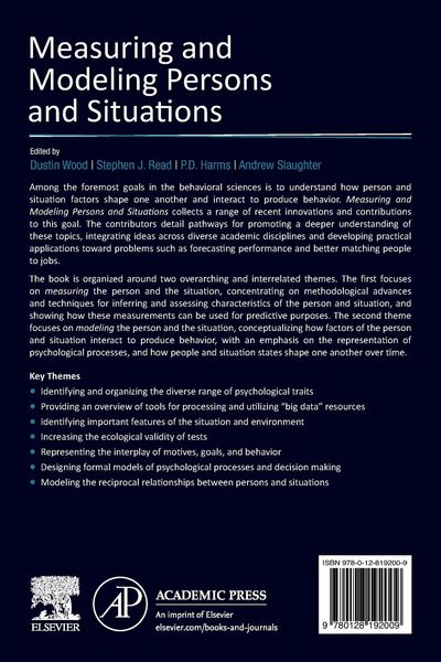 Produktbild: Measuring and Modeling Persons and Situations