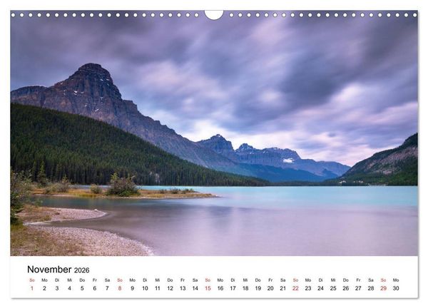 Produktbild: Fernweh Kanada - Naturerlebnis Rocky Mountains (Wandkalender 2026 DIN A3 quer), CALVENDO Monatskalender