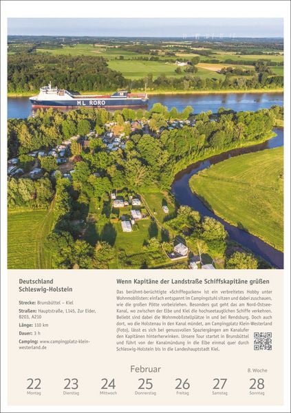 Produktbild: Campinglust Wochen-Kulturkalender 2027 - 53 unvergessliche Touren