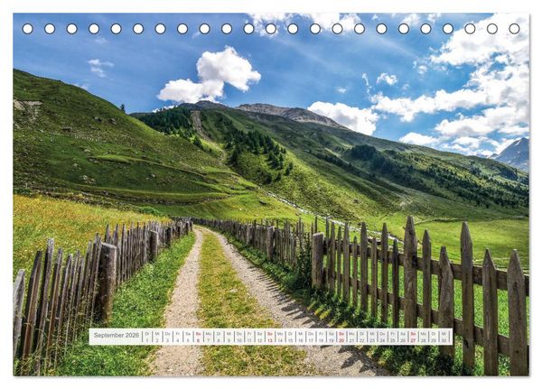 Produktbild: Sommer im Vinschgau (Tischkalender 2026 DIN A5 quer), CALVENDO Monatskalender