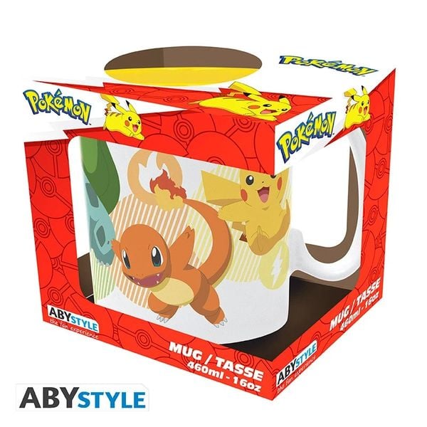 POKEMON- Mug - 460 ml - Pikachu and starters - subli - box