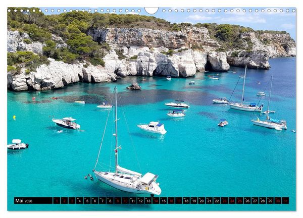 Produktbild: MENORCA Magie einer Insel (Wandkalender 2026 DIN A3 quer), CALVENDO Monatskalender