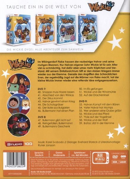 Produktbild: Wickie und die starken M&auml;nner - Staffel 3 [3 DVDs]