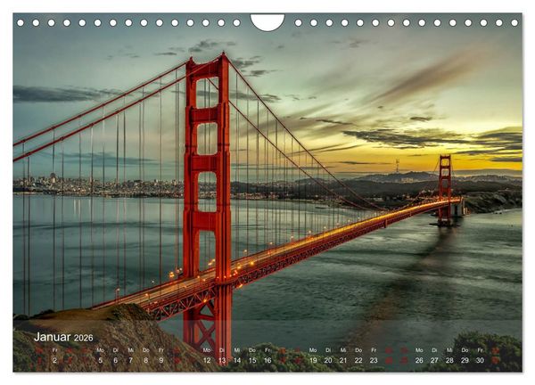 Produktbild: Traumstra&szlig;e Kaliforniens - California Highway No.1 (Wandkalender 2026 DIN A4 quer), CALVENDO Monatskalender