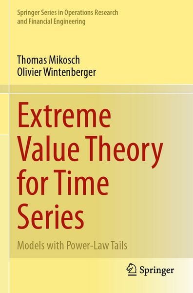 Produktbild: Extreme Value Theory for Time Series