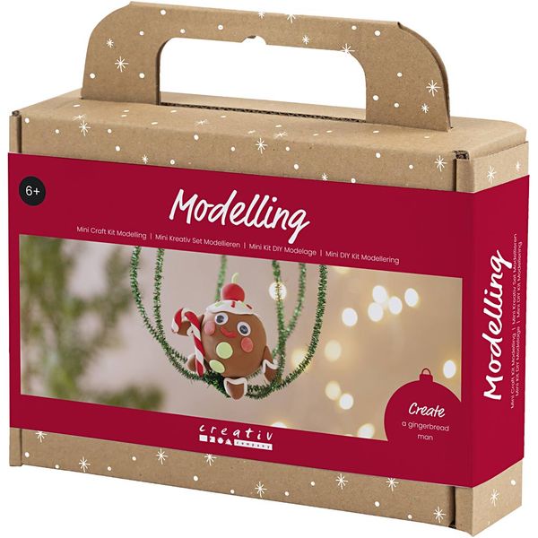 Produktbild: Creativ Company Mini Kreativ Set Modellieren, Lebkuchenmann, Sortierte Farben