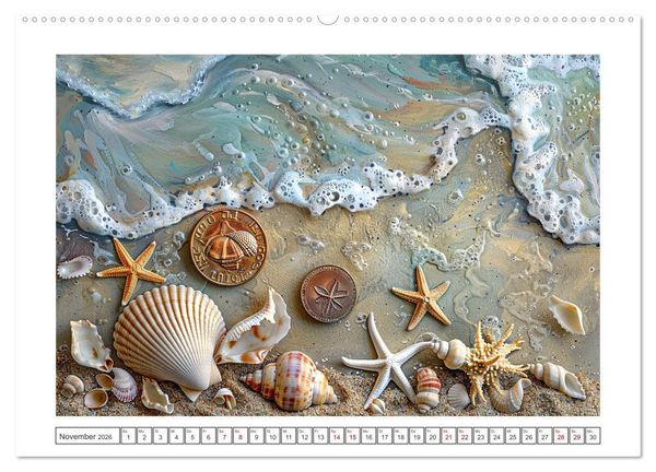 Produktbild: Strandgut (Wandkalender 2026 DIN A2 quer), CALVENDO Monatskalender