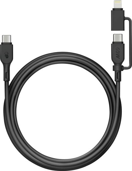 GP USB-Kabel USB-C , Apple Lightning Stecker 1.50m Schwarz GPCBCXBPBKUSB964