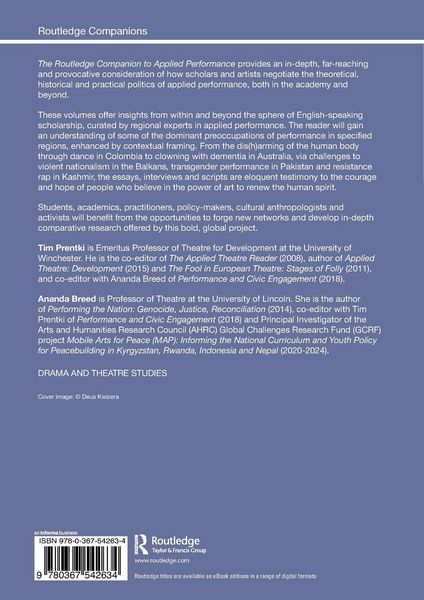 Produktbild: The Routledge Companion to Applied Performance
