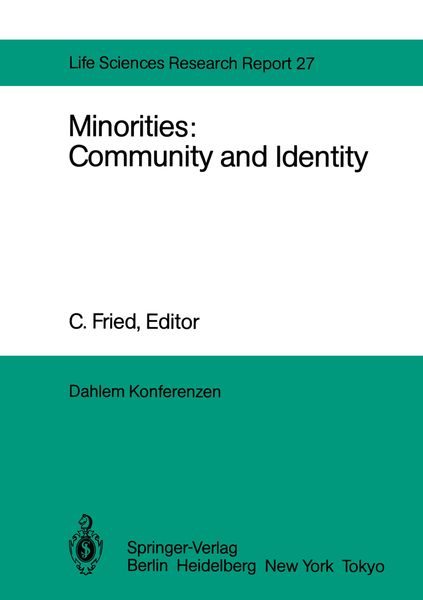 Produktbild: Minorities: Community and Identity