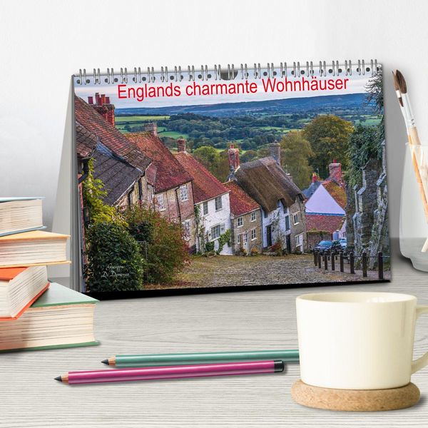 Produktbild: Englands charmante Wohnh&auml;user (Tischkalender 2026 DIN A5 quer), CALVENDO Monatskalender