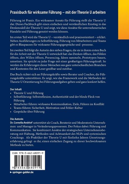 Produktbild: Praxisbuch f&uuml;r wirksame F&uuml;hrung &ndash; mit der Theorie U arbeiten