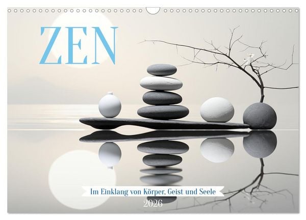 Zen (Wandkalender 2026 DIN A3 quer), CALVENDO Monatskalender