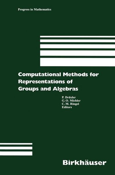 Produktbild: Computational Methods for Representations of Groups and Algebras
