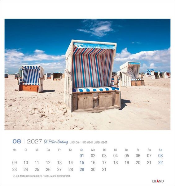 Produktbild: St. Peter-Ording und die Halbinsel Eiderstedt Postkartenkalender 2027 - und die Halbinsel Eiderstedt