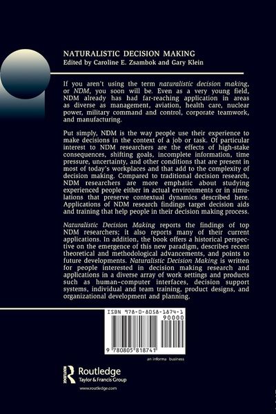 Produktbild: Naturalistic Decision Making