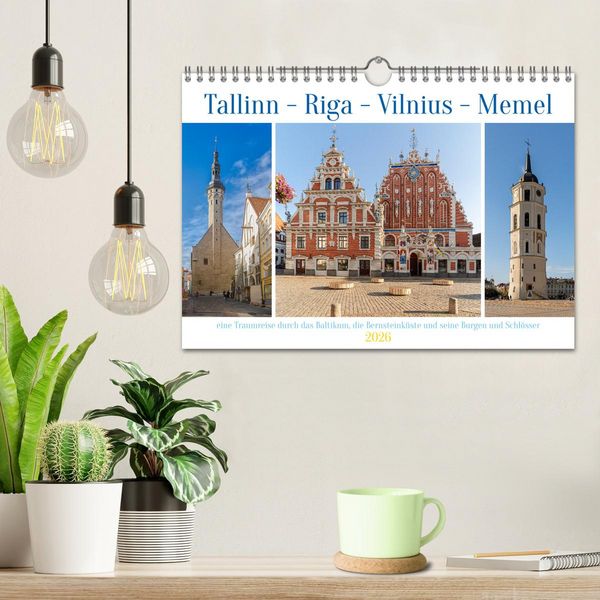 Produktbild: Tallinn-Riga-Vilnius-Memel, eine Traumreise durch das Baltikum. (Wandkalender 2026 DIN A4 quer), CALVENDO Monatskalender