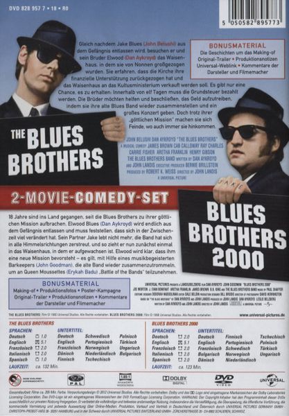 Produktbild: Blues Brothers/Blues Brothers 2000 [2 DVDs]