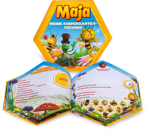 Produktbild: Biene Maja Kindergartenfreundebuch in Wabenform