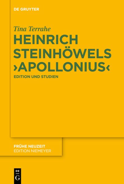 Produktbild: Heinrich Steinh&ouml;wels &sbquo;Apollonius&lsquo;
