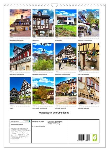 Produktbild: Waldenbuch und Umgebung (Wandkalender 2026 DIN A3 hoch), CALVENDO Monatskalender