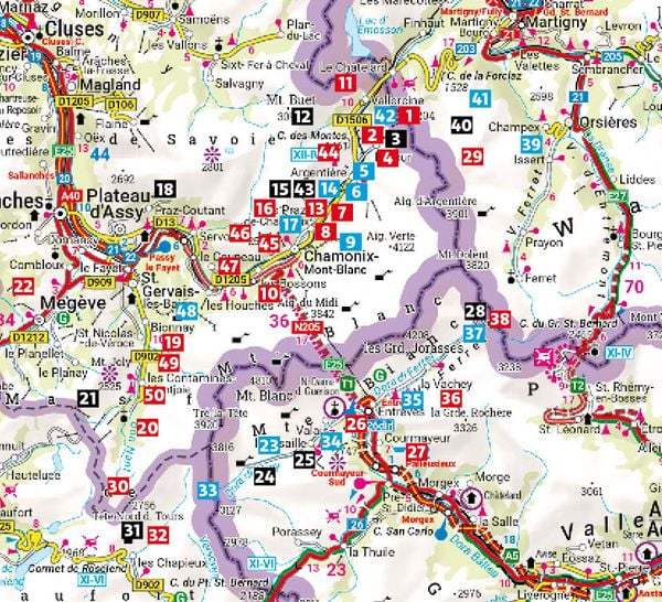 Produktbild: ROTHER Wanderf&uuml;hrer Rund um den Mont Blanc