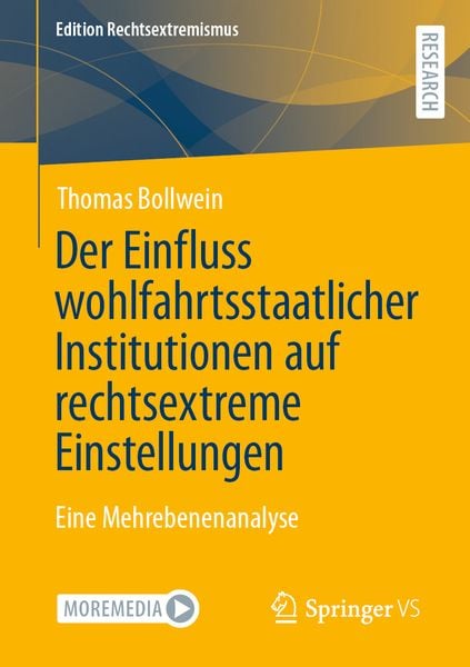 Produktbild: Der Einfluss wohlfahrtsstaatlicher Institutionen auf rechtsextreme Einstellungen