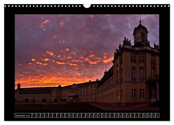 Produktbild: Karlsruhe Tag und Nacht (Wandkalender 2026 DIN A3 quer), CALVENDO Monatskalender