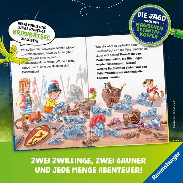 Produktbild: Die Jagd nach dem magischen Detektivkoffer, Band 4 - Achtung, Raubritter!