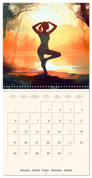 Produktbild: Never Forget Yoga (Wall Calendar 2026 12 &times; 12 Inch) CALVENDO 12 Month Wall Calendar