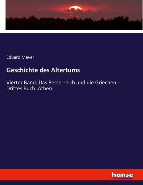 Geschichte des Altertums, Taschenbuch von Eduard Meyer, Hansebooks, 9783743491687