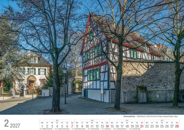 Produktbild: Siebengebirge 2027 Bildkalender A4 quer, spiralgebunden