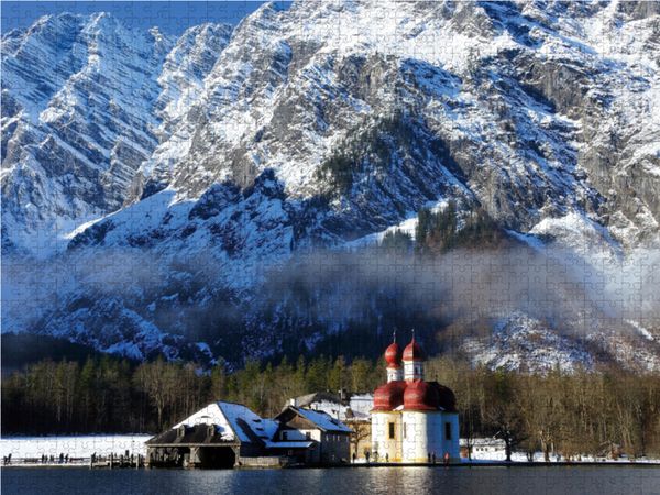 Produktbild: CALVENDO Puzzle St. Bartholom&auml; im Winterkleid 2000 Teile Lege-Gr&ouml;&szlig;e 90 x 67 cm Foto-Puzzle Bild von Dieter-M. Wilczek