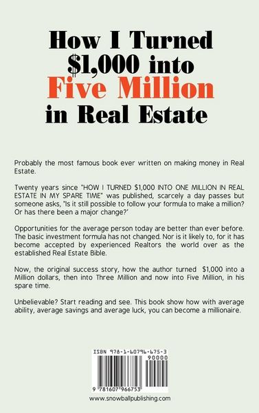 Produktbild: How I Turned $1,000 Into Five Million in Real Estate in My Spare Time