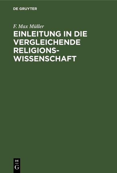 Produktbild: Einleitung in die vergleichende Religionswissenschaft