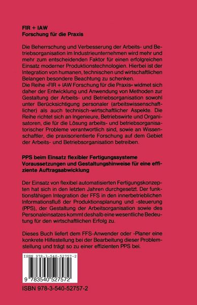 Produktbild: PPS beim Einsatz flexibler Fertigungssysteme