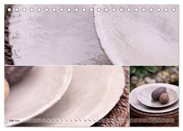 Produktbild: Boho - Keramik, modernes Steinzeug f&uuml;r Zuhause (Tischkalender 2026 DIN A5 quer), CALVENDO Monatskalender