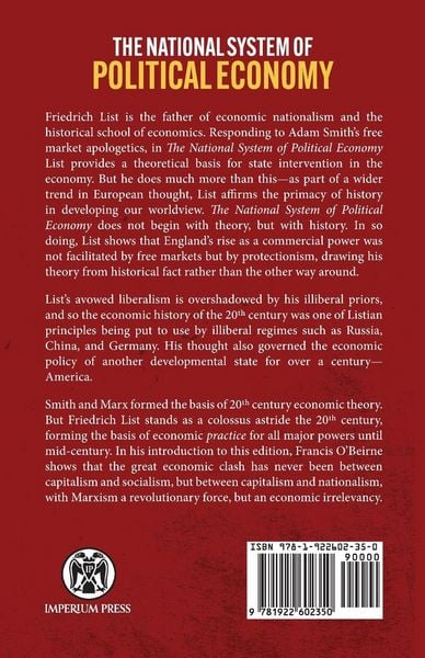 Produktbild: The National System of Political Economy - Imperium Press