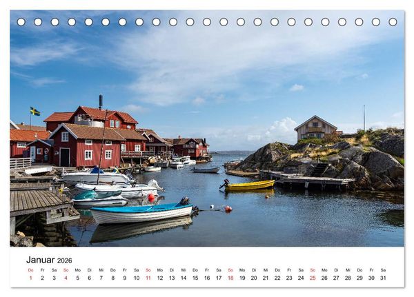 Produktbild: Westk&uuml;ste in Schweden (Tischkalender 2026 DIN A5 quer), CALVENDO Monatskalender