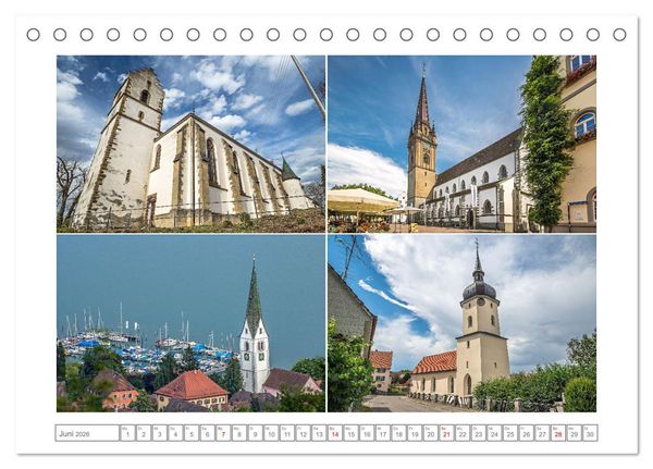 Produktbild: Gottesh&auml;user am Bodensee (Tischkalender 2026 DIN A5 quer), CALVENDO Monatskalender