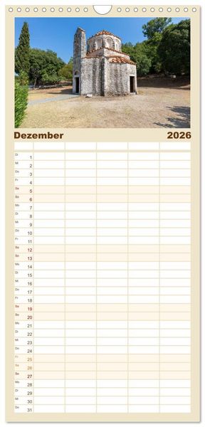Produktbild: Familienplaner 2026 - Rhodos und Symi mit 5 Spalten (Wandkalender, 21 x 45 cm) CALVENDO
