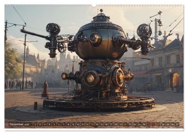 Produktbild: Steampunk Maschinen der Stra&szlig;e (Wandkalender 2026 DIN A2 quer), CALVENDO Monatskalender