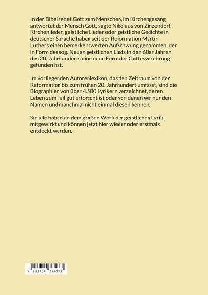 Produktbild: Autorenlexikon geistlicher Lyrik deutscher Sprache, Band 1